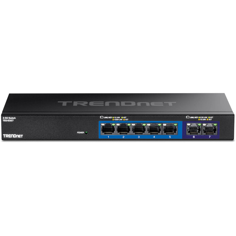 TRENDnet TPE-TG327 7-Port Multi-Gig PoE+ Compliant Unmanaged Network Switch