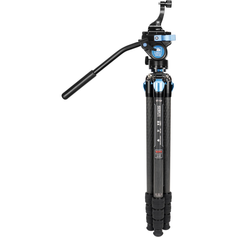 Sirui ST124 Carbon Fiber Tripod with VA-5X Fluid Head and BA-1 Binocular Adapter Kit