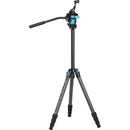 Sirui ST124 Carbon Fiber Tripod with VA-5X Fluid Head and BA-1 Binocular Adapter Kit
