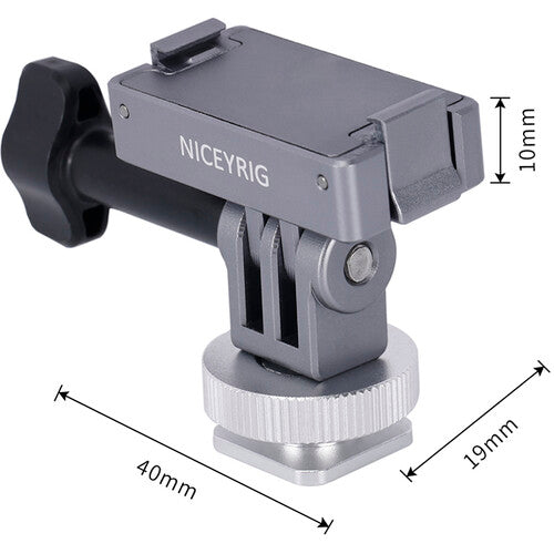 Niceyrig Magnetic Quick Release to Cold Shoe Adapter for DJI Osmo Action 4/3/2