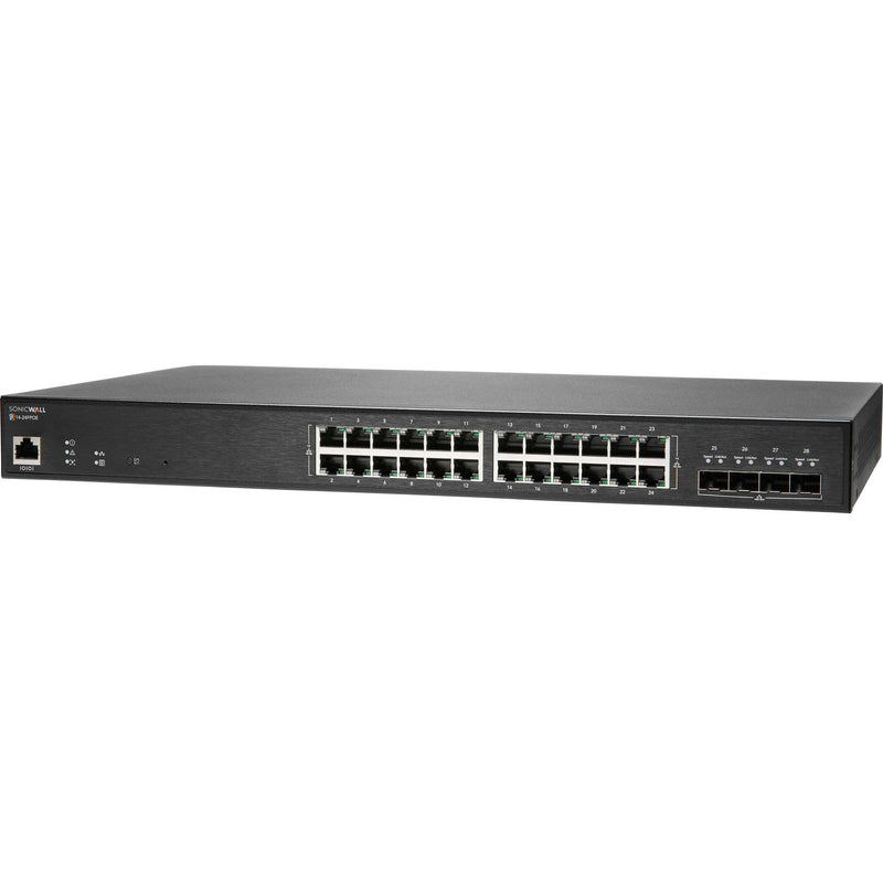 SonicWALL SWS14-24FPOE 24-Port Gigabit PoE+ Compliant Managed Network Switch