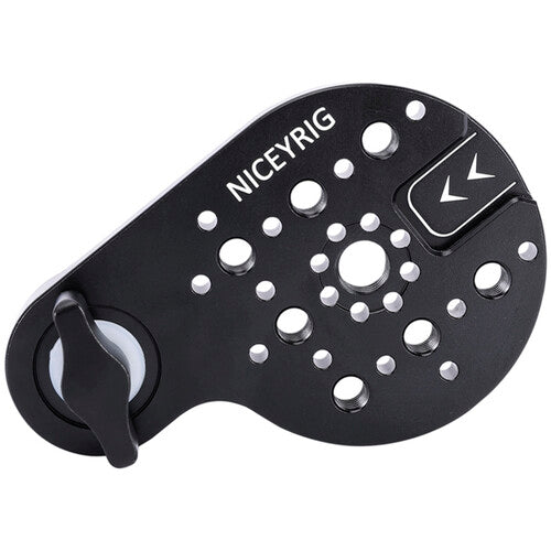 Niceyrig Video Tripod Side Plate with Rosette Mount (30T, M8 Thread)