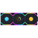 Lian Li 120mm UNI FAN SL Wireless LCD ARGB Reverse Blade Case Fan (Black, 3-Pack)