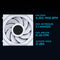 Lian Li 120mm UNI FAN SL Wireless LCD ARGB Reverse Blade Case Fan (White, 3-Pack)