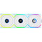 Lian Li 120mm UNI FAN SL Wireless LCD ARGB Reverse Blade Case Fan (White, 3-Pack)