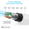 Naztech 30W USB-C PD Wall Charger with MFi Lightning Cable (White)