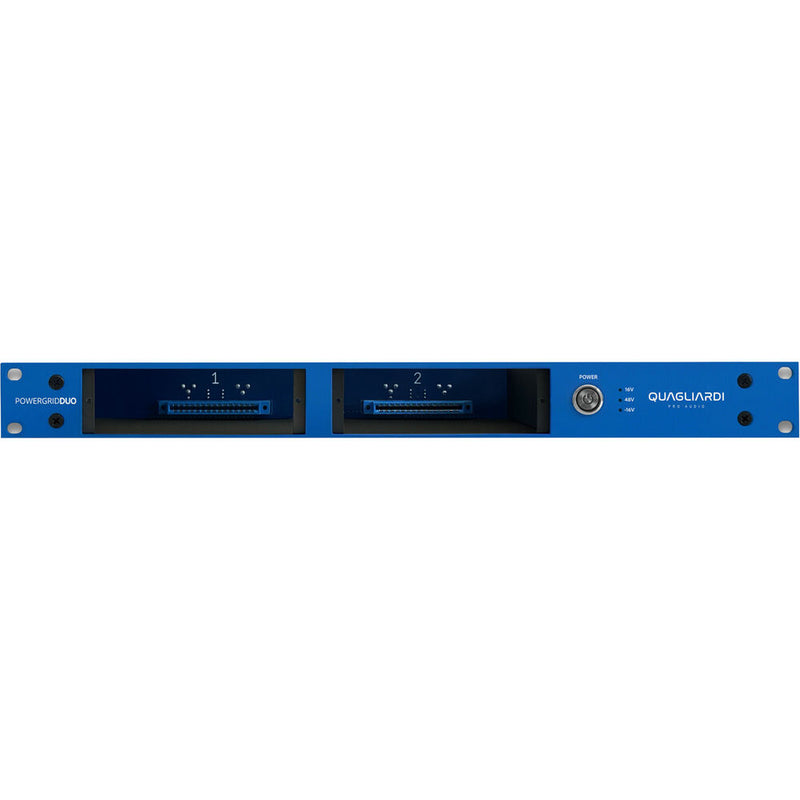 QUAGLIARDI PRO AUDIO Powergrid Duo Two-Slot 500-Series Horizontal Rack Chassis