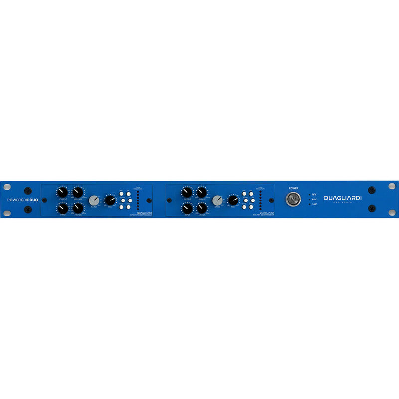 QUAGLIARDI PRO AUDIO Powergrid Duo Two-Slot 500-Series Horizontal Rack Chassis