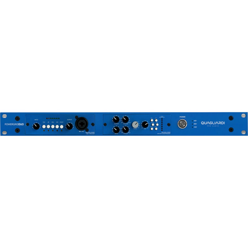 QUAGLIARDI PRO AUDIO Powergrid Duo Two-Slot 500-Series Horizontal Rack Chassis