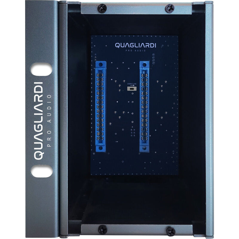 QUAGLIARDI PRO AUDIO Vertical 2-Slot 500 Series Chassis with Removable Rack Ear