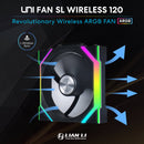 Lian Li 120mm UNI FAN SL Wireless ARGB Case Fan (Black)