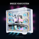 Lian Li 120mm UNI FAN SL Wireless LCD ARGB Case Fan (White)