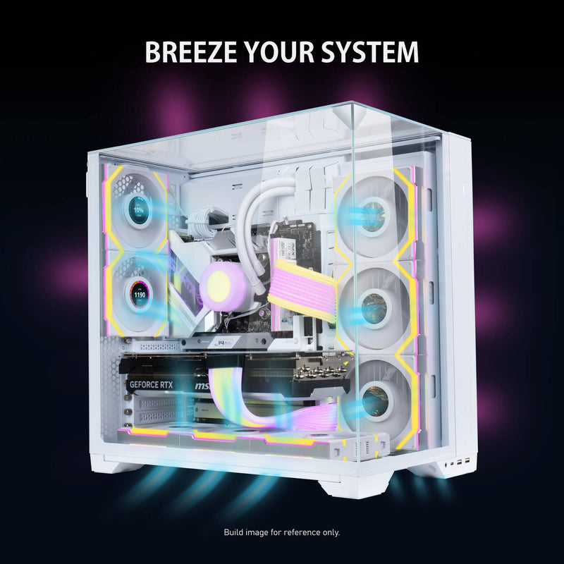 Lian Li 120mm UNI FAN SL Wireless LCD ARGB Case Fan (White)