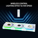 Lian Li 120mm UNI FAN SL Wireless LCD ARGB Case Fan (black, 3-Pack)