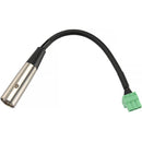 Pearstone AC-PHXFXM Female Phoenix to XLR Male Adapter Cable (9")