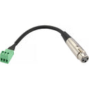 Pearstone AC-PHXMXF Male Phoenix to XLR Female Adapter Cable (9")