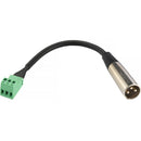 Pearstone AC-PHXMXM Male Phoenix to XLR Male Adapter Cable (9")