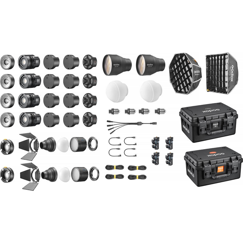 Godox KNOWLED MS60Bi Bi-Color LED Light (4-Light Kit)