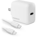 Naztech 20W USB-C PD Wall Charger with MFi Lightning Cable (White)