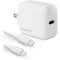Naztech 20W USB-C PD Wall Charger with MFi Lightning Cable (White)