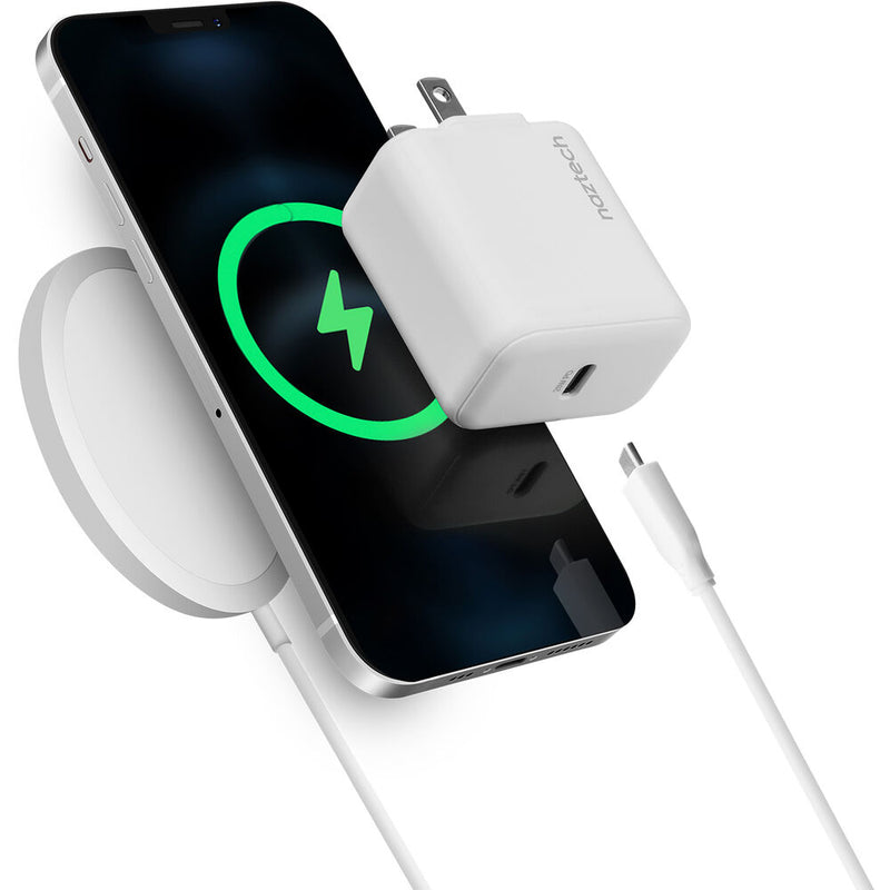 Naztech 20W USB-C PD Wall Charger with MFi Lightning Cable (White)