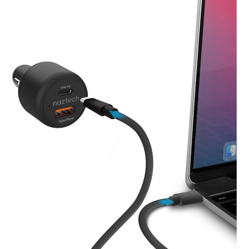 Naztech SpeedMax65 65W 2-Port USB Car Charger