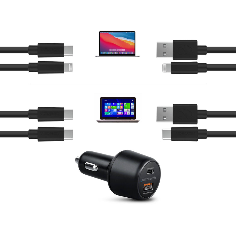Naztech SpeedMax65 65W 2-Port USB Car Charger