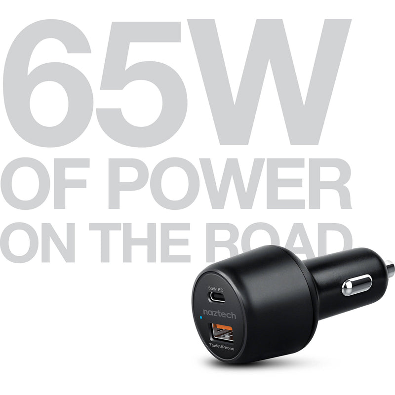 Naztech SpeedMax65 65W 2-Port USB Car Charger