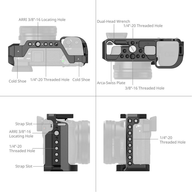 SmallRig Cage for Sony a6500/a6400/a6300/a6100
