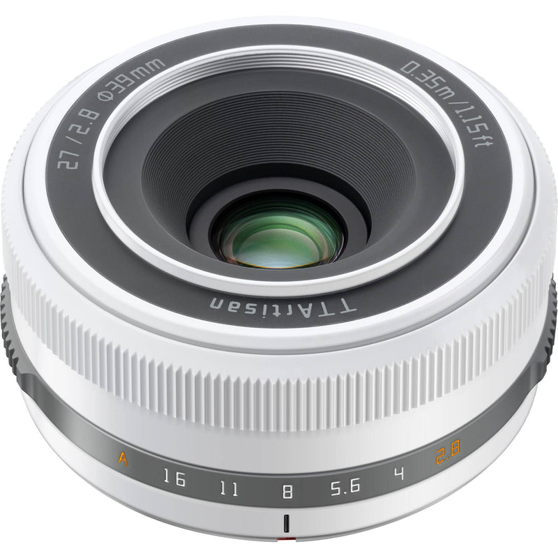 TTArtisan 27mm f/2.8 Lens (FUJIFILM X, Polar White)