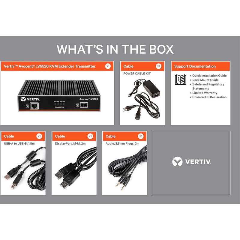 Vertiv Avocent Avocent LV5520 High-Performance KVM Extender (Transmitter)