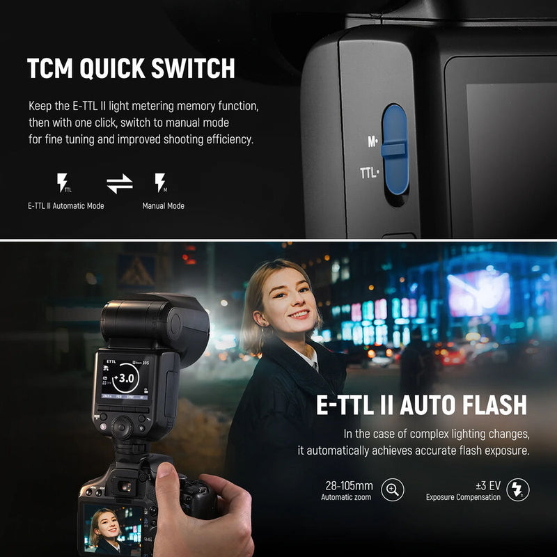 Neewer Z2-N TTL Round Head Flash Speedlite for Nikon (Battery Kit)