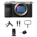 Sony a7C II Mirrorless Camera with Live Streaming Kit (Silver)