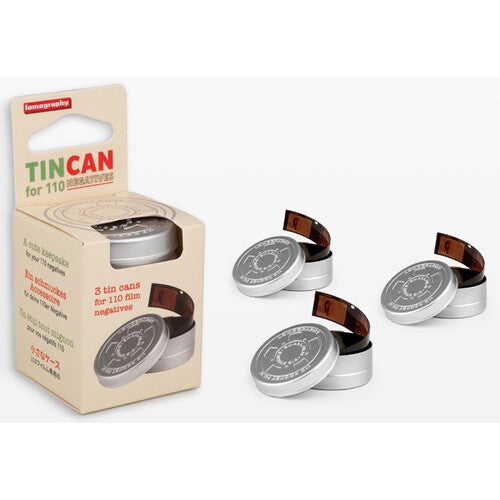 Lomography Tin Can for 110 Film Negatives (Three-Pack)