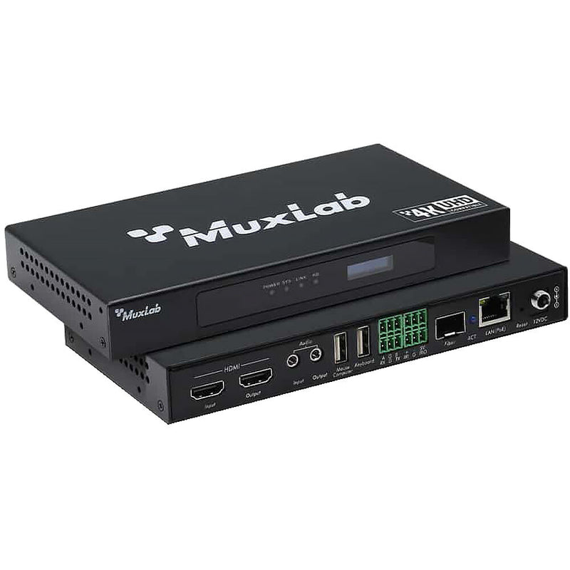 MuxLab KVM Over IP PoE Workstation Transceiver 4K/30