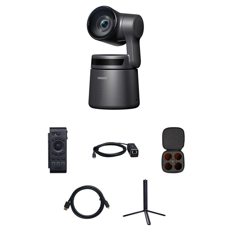 OBSBOT Tail Air PTZ Camera Combo Kit with Smart Remote & Accessory Set