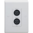 RDL European Plate Adapter (Single Gang, White)