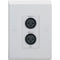 RDL European Plate Adapter (Single Gang, White)