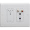 RDL European Plate Adapter for 2-Single D-Style Or One Dual-Decora DD-Style Product (White)