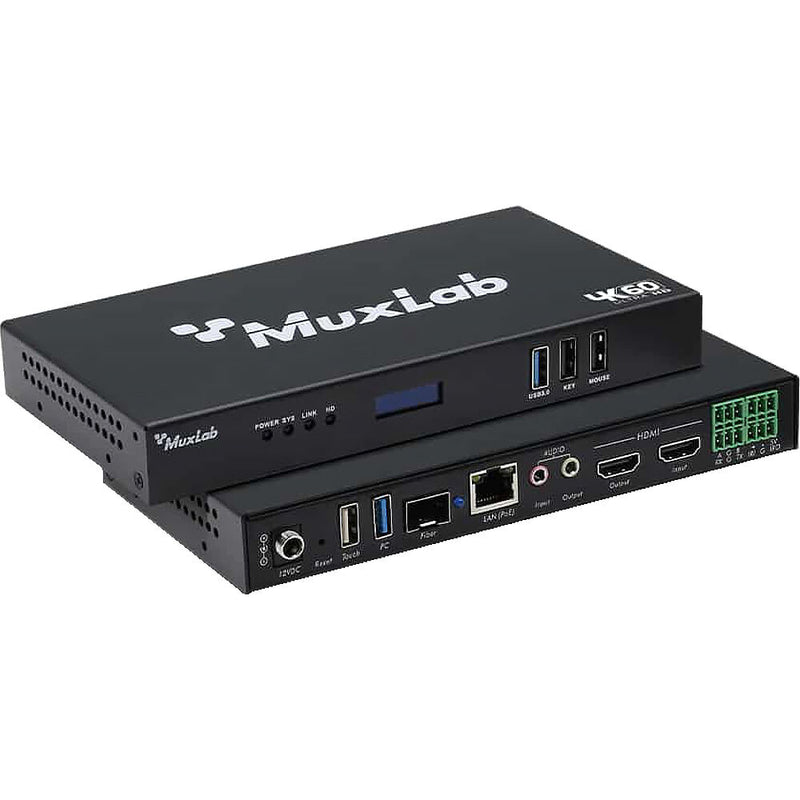 MuxLab KVM Over IP PoE Workstation Transceiver 4K/60