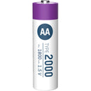 Ansmann Rechargeable Lithium-Ion AA Batteries (4-Pack, Purple & White)