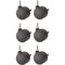 Argosy 90 Series Caster Kit with 6 Locking Casters