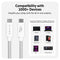 HYPER HyperDrive Next USB4 USB-C Cable (4', White)