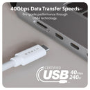 HYPER HyperDrive Next USB4 USB-C Cable (4', White)