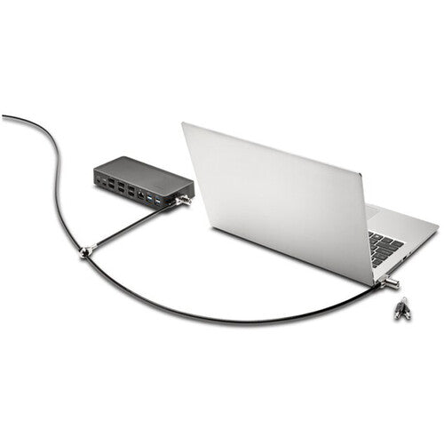 Kensington Universal 3-in-1 Keyed Cable Lock (Twin Lockheads, Custom Keyed)