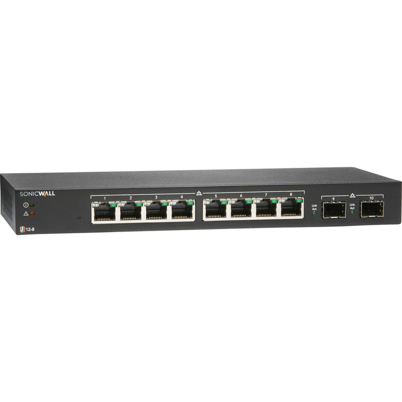SonicWALL SWS12-8 8-Port Gigabit Managed Network Switch