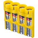 STORACELL SlimLine AAA 4-Battery Holder (Yellow)