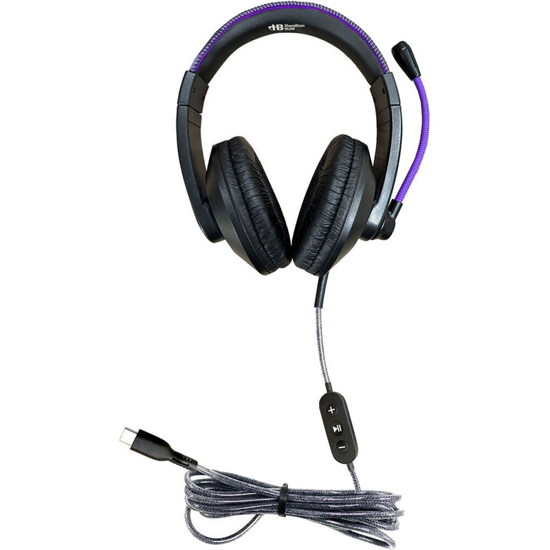 HamiltonBuhl Headset With In-Line Volume Control  USB-C Plug