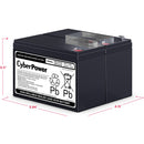 CyberPower Dual Battery Cartridges for PR750LCD3C Universal Power Supply