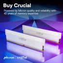 Crucial 16GB Pro Overclocking 6000 MHz UDIMM Memory Module (White)